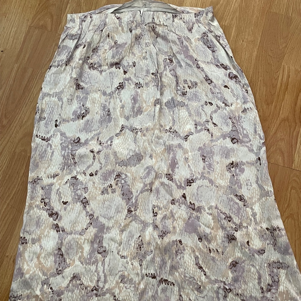 Bohme Satin Midi Skirt Size Small